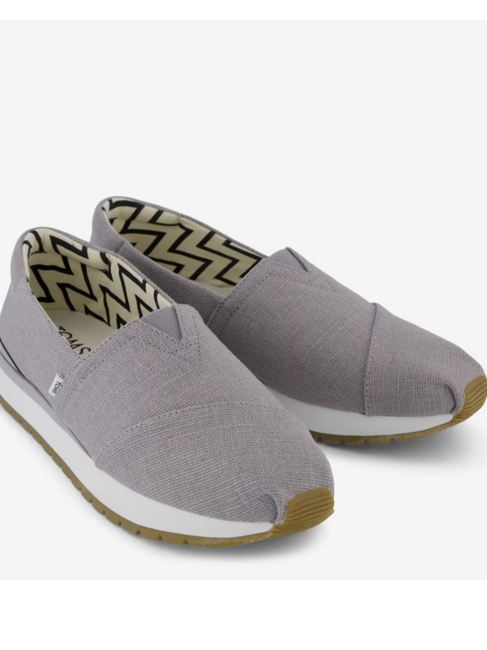 TOMS Casual Slip-On Sneakers in Light Gray